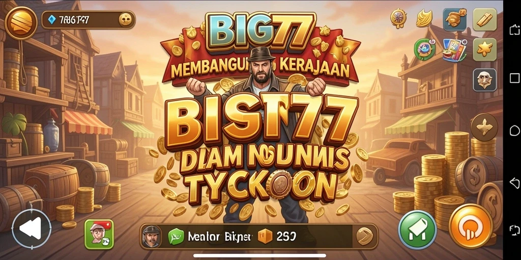 Screenshot gameplay BIG77 menampilkan pengalaman seru mengelola bisnis.