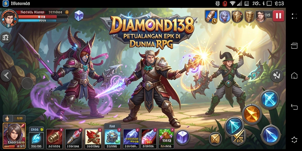 Tampilan gameplay seru dari DIAMOND138 dengan aksi RPG yang mendebarkan.
