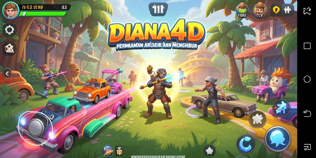 Tampilan menarik gameplay DIANA4D di layar, seru dan penuh aksi.