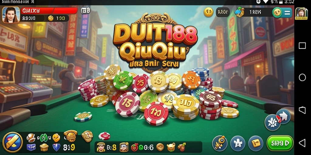 Tampilan gameplay seru QiuQiu di DUIT188.