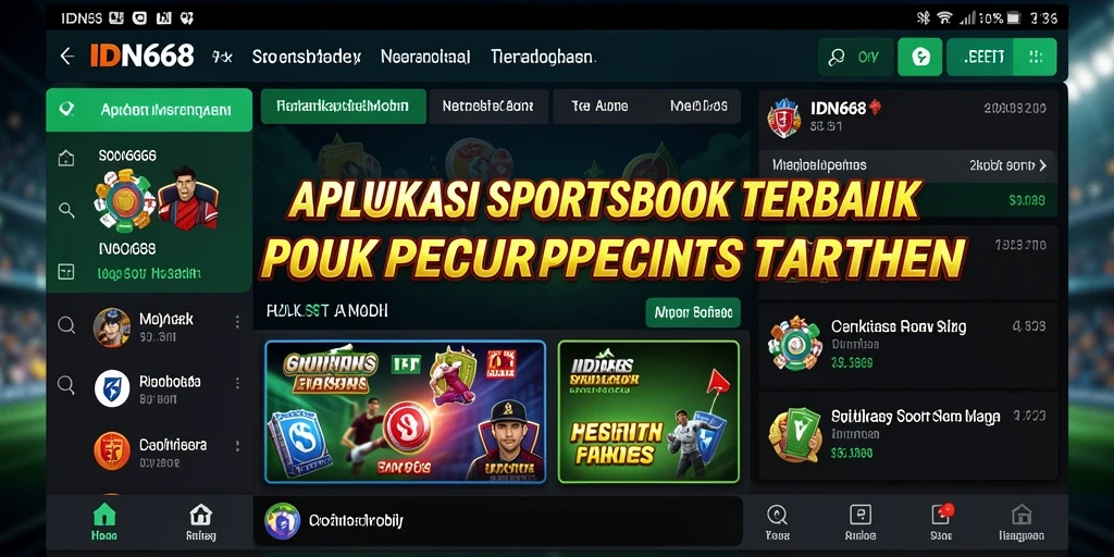 Tampilan menarik dari IDN668 saat melakukan taruhan olahraga.