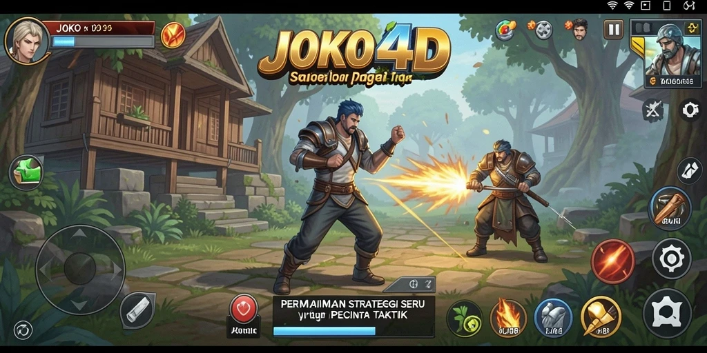 Screenshot utama JOKO4D menampilkan gameplay strategis yang menantang.