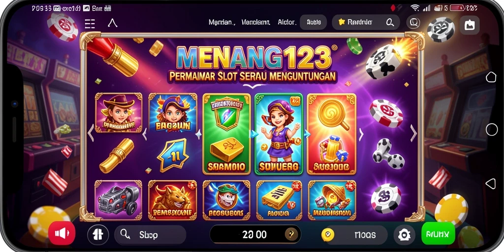 Tampilan menarik dari gameplay MENANG123 dengan efek visual yang memukau.