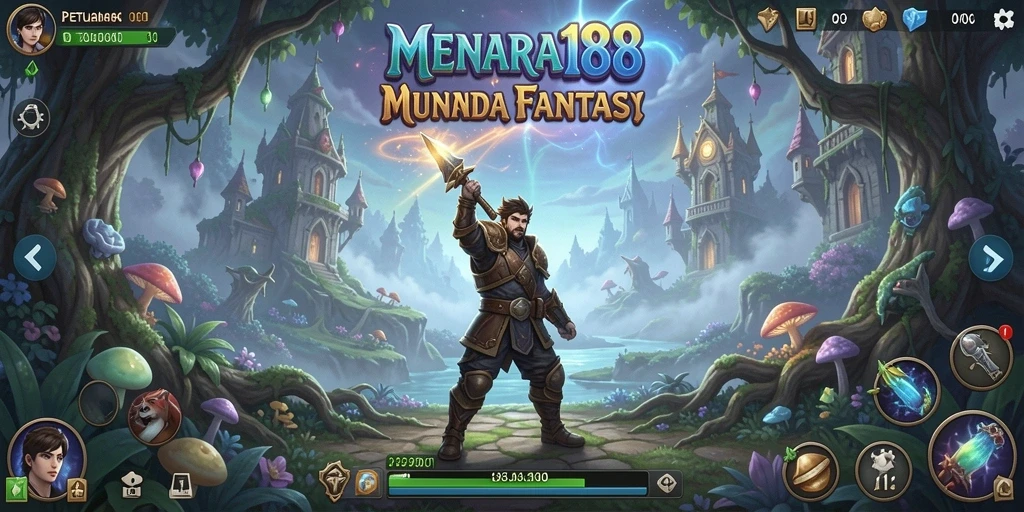 Menampilkan gameplay seru di dalam dunia petualangan MENARA188.