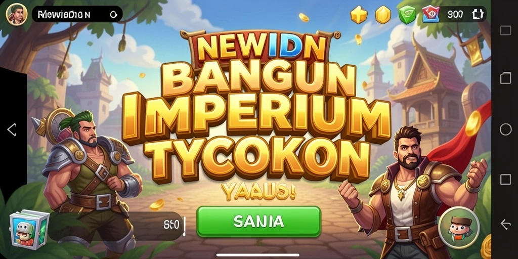 Screenshot gameplay <strong>NEWIDN</strong> menampilkan aktivitas manajemen bisnis yang seru.