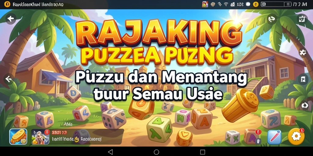 Tampilan gameplay RAJAKING yang menarik dan penuh tantangan puzzle.