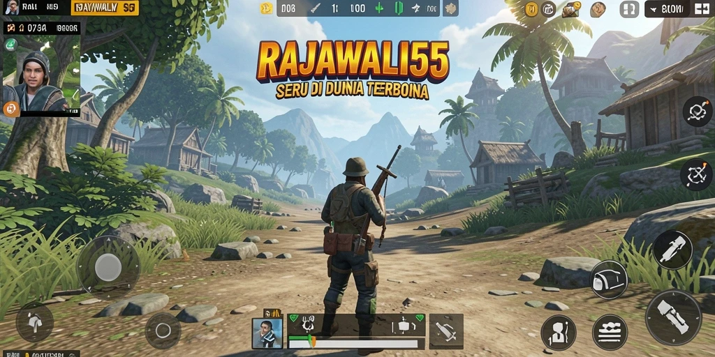 Gameplay menakjubkan di dunia terbuka RAJAWALI55 yang menantang.