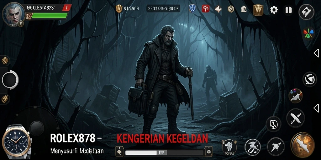 Tampilan gameplay yang menyeramkan dari ROLEX878.