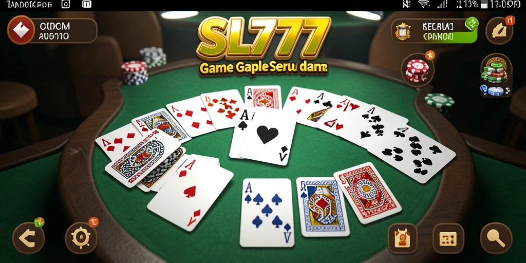 Gameplay seru Gaple dengan fitur multiplayer yang menarik.