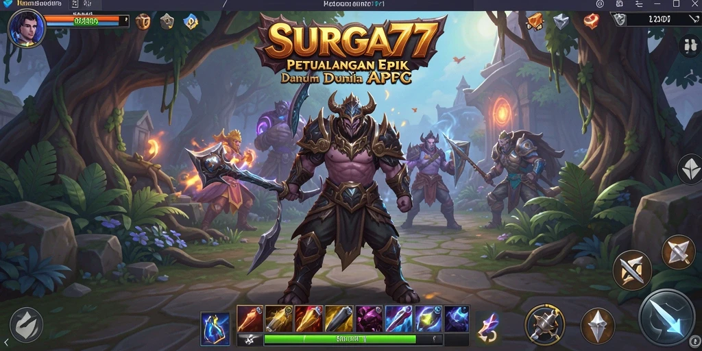 Gameplay seru dalam SURGA77 yang menawarkan petualangan ARPG.