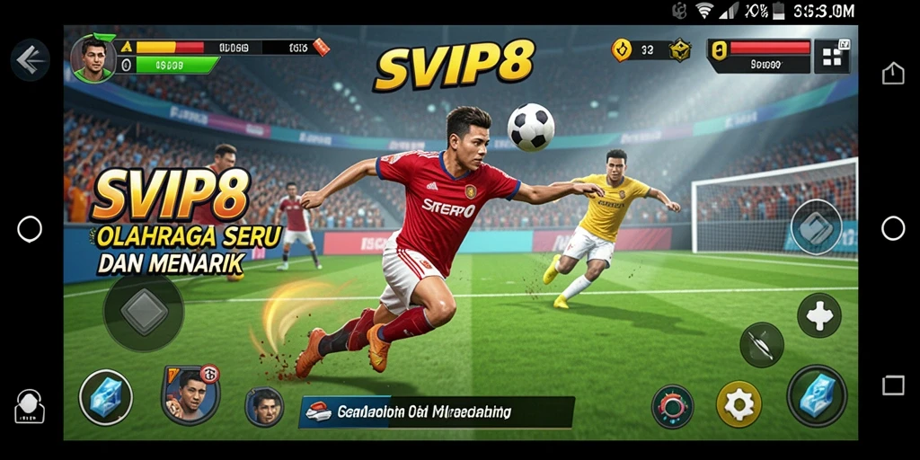 Gameplay SVIP8 dengan pengalaman olahraga yang mendebarkan dan seru.