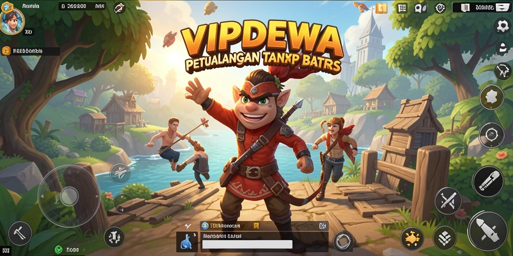 Screenshot utama menampilkan aksi penuh di dunia Open World.